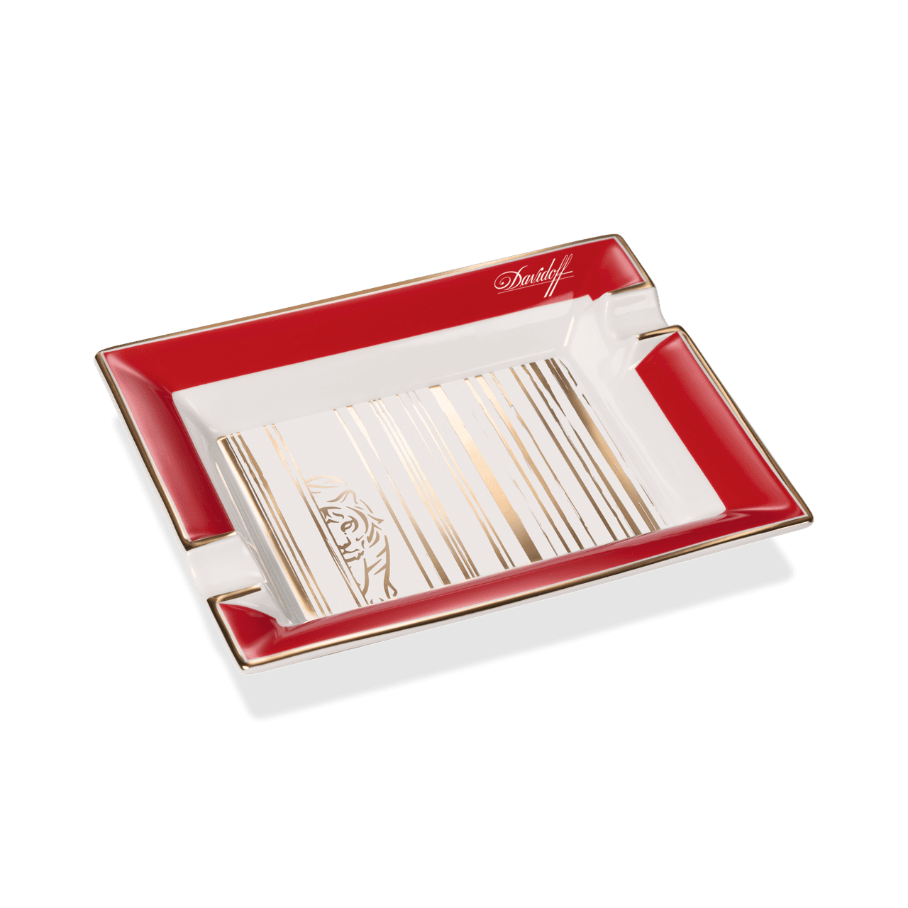 未使用品✨】Davidoff シガー灰皿 陶器製 金ロゴ 白 箱付 未使用品 未使用品✨】Davidoff シガー灰皿 陶器製 金ロゴ 白 箱付 未使用品